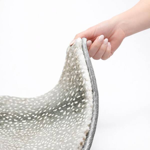 Dream Shag Premium Machine Washable Abstract ADS44 Gray 9 ft. x 12 ft. Area Rug
