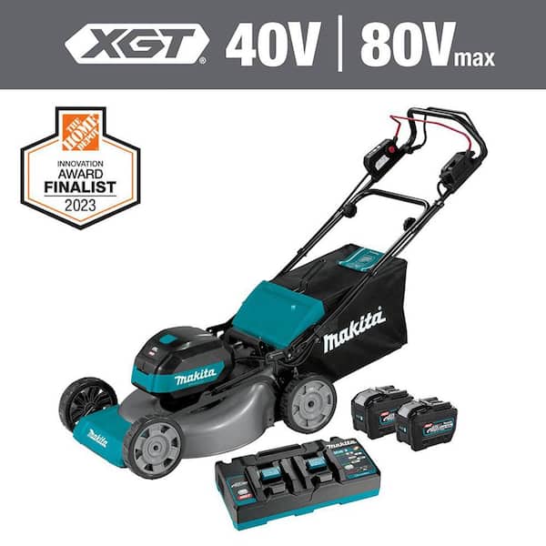 Makita 40V max XGT Brushless Cordless 21 in. Walk Behind Self-Propelled Commercial Lawn Mower Kit (8.0Ah)