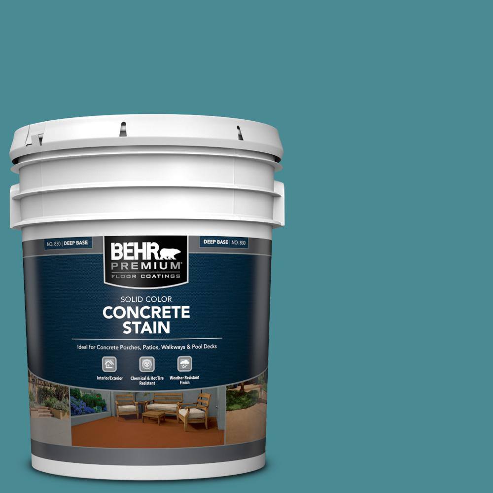 5 gal. #PFC-49 Heritage Teal Solid Color Flat Interior/Exterior Concrete Stain price history on PriceWatchPro