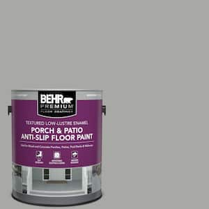 1 gal. #PFC-68 Silver Gray Textured Low-Lustre Enamel Interior/Exterior Anti-Slip Porch and Patio Floor Paint