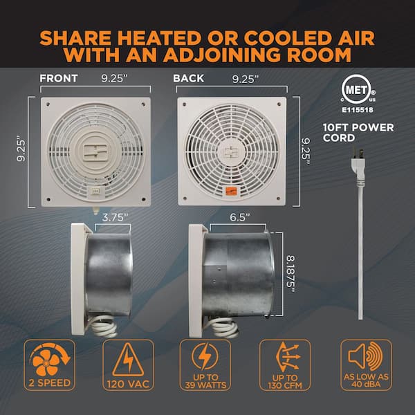 fan to pull air from vent