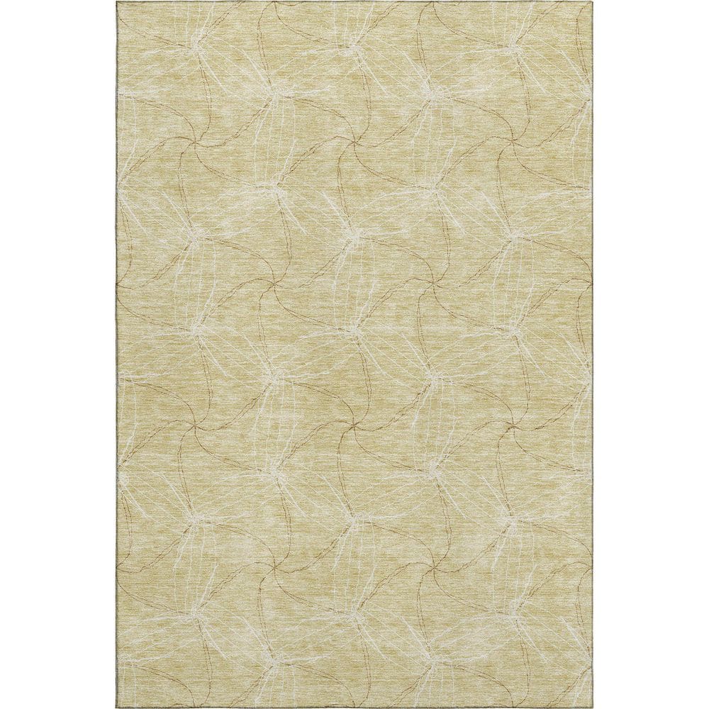 Mayfield Premium Machine Washable Abstract AMF968 Wheat 10 ft. x 14 ft. Area Rug price history on PriceWatchPro