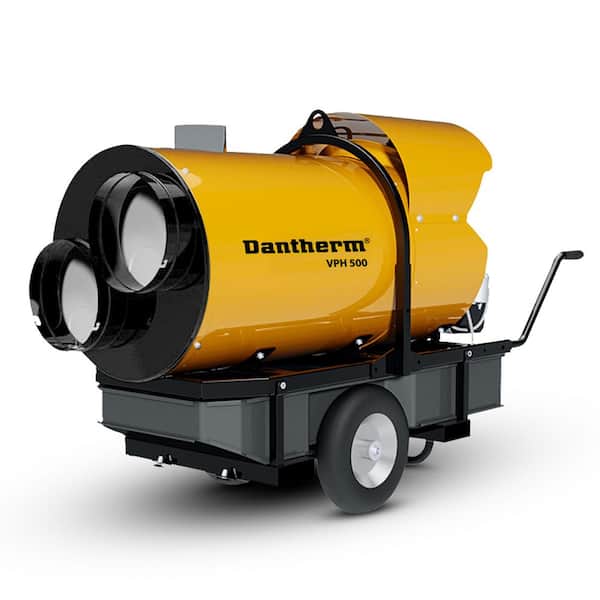 Industrial-Grade 512,000 BTU High Pressure Forced Air Kerosene/Diesel Space Heater, Indirect Oil Fired, Fume-Free