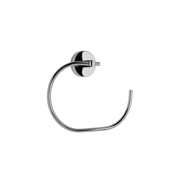 Croydex Pendle Flexi-Fix Towel Ring In Chrome QM411541US - The Home Depot