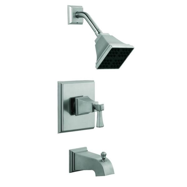 Design House Torino 1-Handle 1-Spray Tub and Shower Faucet in Satin Nickel (Valve Included)