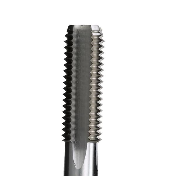 Bright Drillco 2000 Series High-Speed Steel Hand Threading Tap Round Shank with Square End 7/16-20 UNF Bottoming Chamfer Uncoated Finish