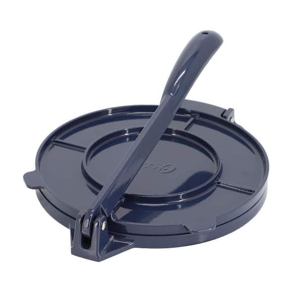 Ravello 8 in. Cast Aluminum Round Tortilla Press in Blue