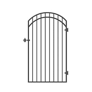 33 in. x 68 in. Metal Garnet Gate with Arched External Rail for 36 in. Openings