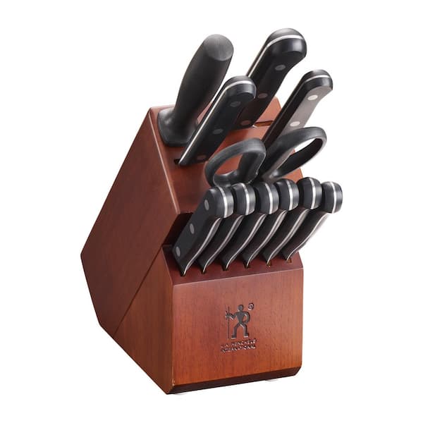Henckels Solution 12-Piece Stainless Steel Knife Set with Block