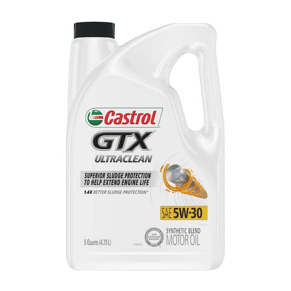 Reviews for CASTROL GTX Ultraclean 5W-30 Synthetic Blend Motor Oil 160 fl.  oz. | Pg 1 - The Home Depot