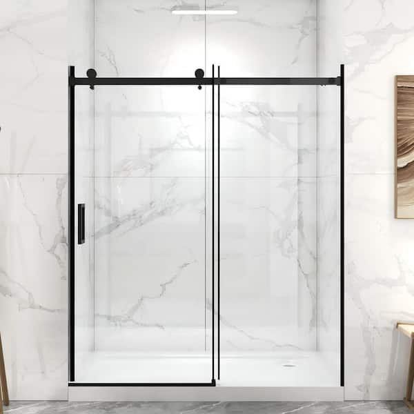 SUNNY SHOWER 32 W X 74 H Walk In Shower Door 5/16 Tempered Shower G Door Frameless Shower Glass Door With Support Bar Chrome Finish SUNNY SHOWER 32 W X 74 H Walk In Shower Door 5/16 Tempered Shower G Door Frameless Shower Glass Door With Support Bar Chrome Finish