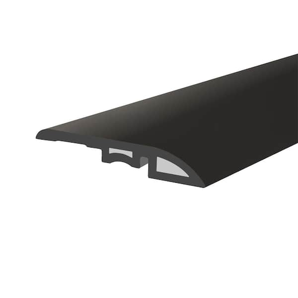 Lucida Surfaces MaxCore Piano Black 1 3/4 in. W x 47 1/4 in. L x 0.27 T Vinyl Reducer Molding Trim