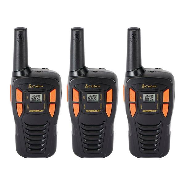 Cobra ACXT645 Waterproof Walkie Talkies 4-Pack - 35-Mile Range, Rechargeable 2-Way Radios, Used Very Good Condition