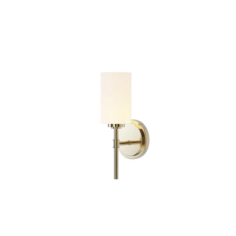 Wexton 1-Light 5.8 in. Polished Gold Plug and Play Sconce with SkyPlug price history on PriceWatchPro