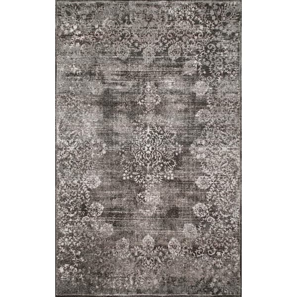 nuLOOM Corene Vintage Gray 9 ft. x 12 ft. Area Rug