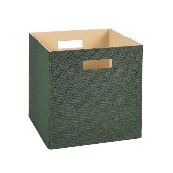 Green Fabric Cube Storage Bin, Closetmaid Storage Cubes Fabric