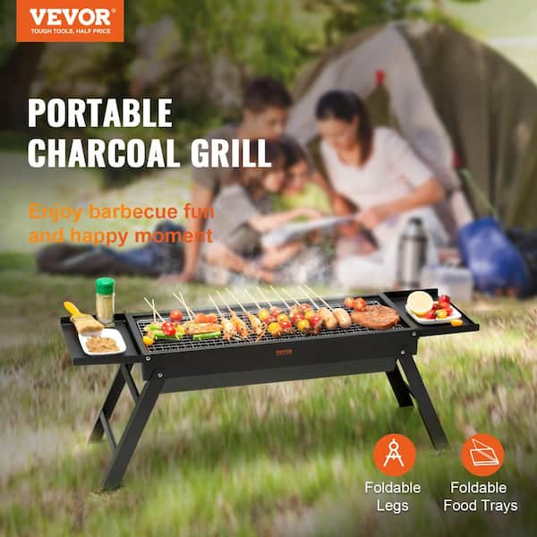 Mini Folding Portable Barbecue Charcoal Grill For Outdoor Cooking