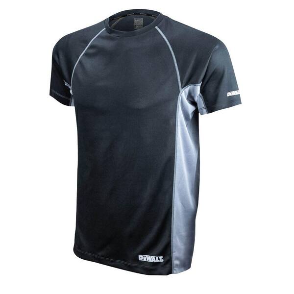DEWALT Men's 4X-Large Black and Gray Short Sleeve Performance T-Shirt