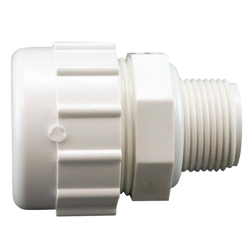 Apollo 1 in. x 1 in. PVC Compression x Male Repair Adapter PVCCOMPMA1 ...