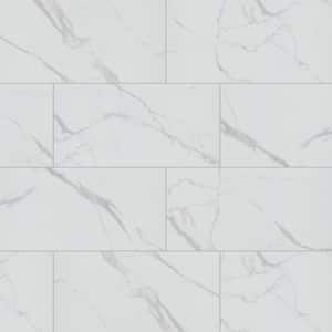 Roman Statuario 12 in. x 24 in. Matte White Porcelain Floor and Wall Tile (16 sq. ft./Case)