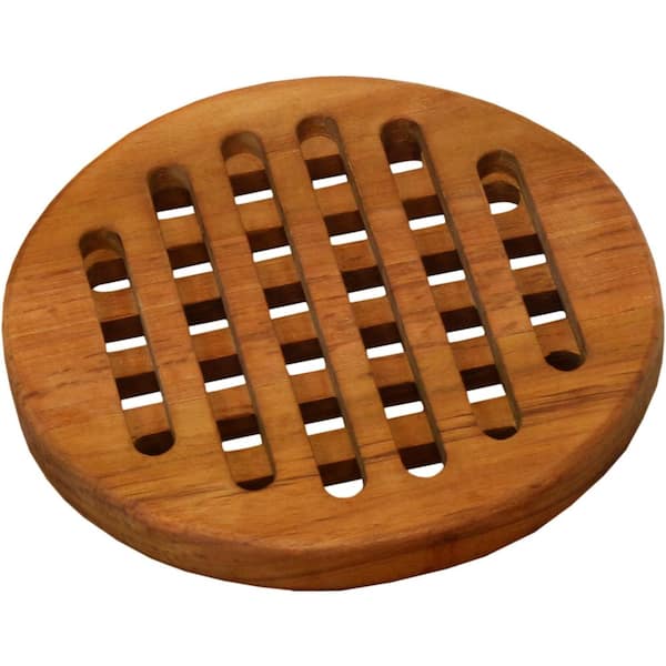AquaTeak Manada™ Round Teak Trivet