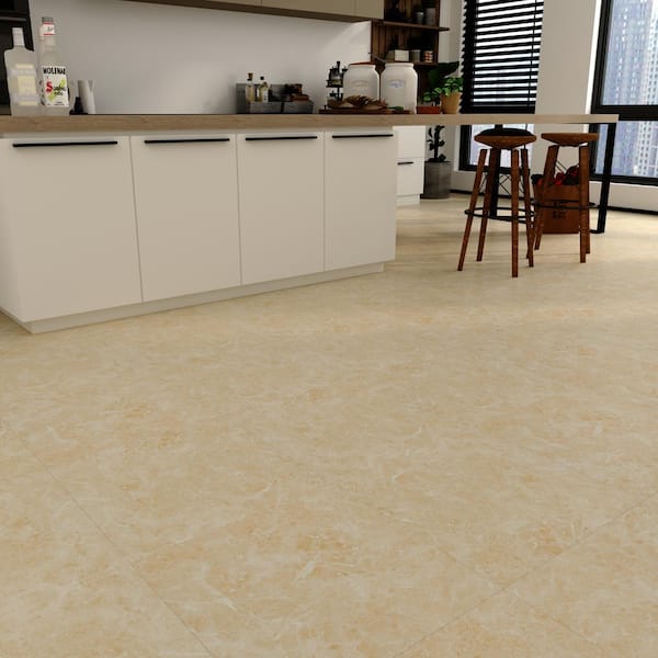 Armstrong Multistone Warm Gray 12 in. x 12 in. Residential Peel and Stick Vinyl Tile Flooring (45 sq. ft. / case)