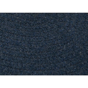 Edward Dark Blue 2 ft. x 12 ft. Braided Runner Rug