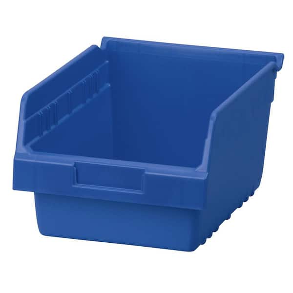 Bin ShelfMax 11-5/8 in. x 8-3/8 in. x 6 in. Blue, 8-pack