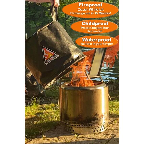 Tame The Flame Fire Pit Covers 22 in. Fireproof Fire Pit Cover for Solo  Stove Bonfire TTFSSB - The Home Depot