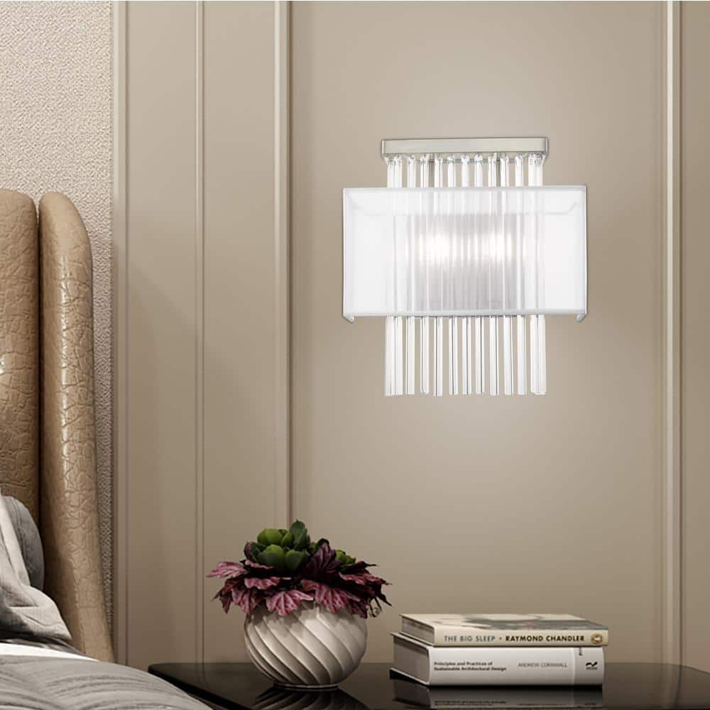 Alexis Brushed Nickel 2-Light ADA Compliant Wall Sconce