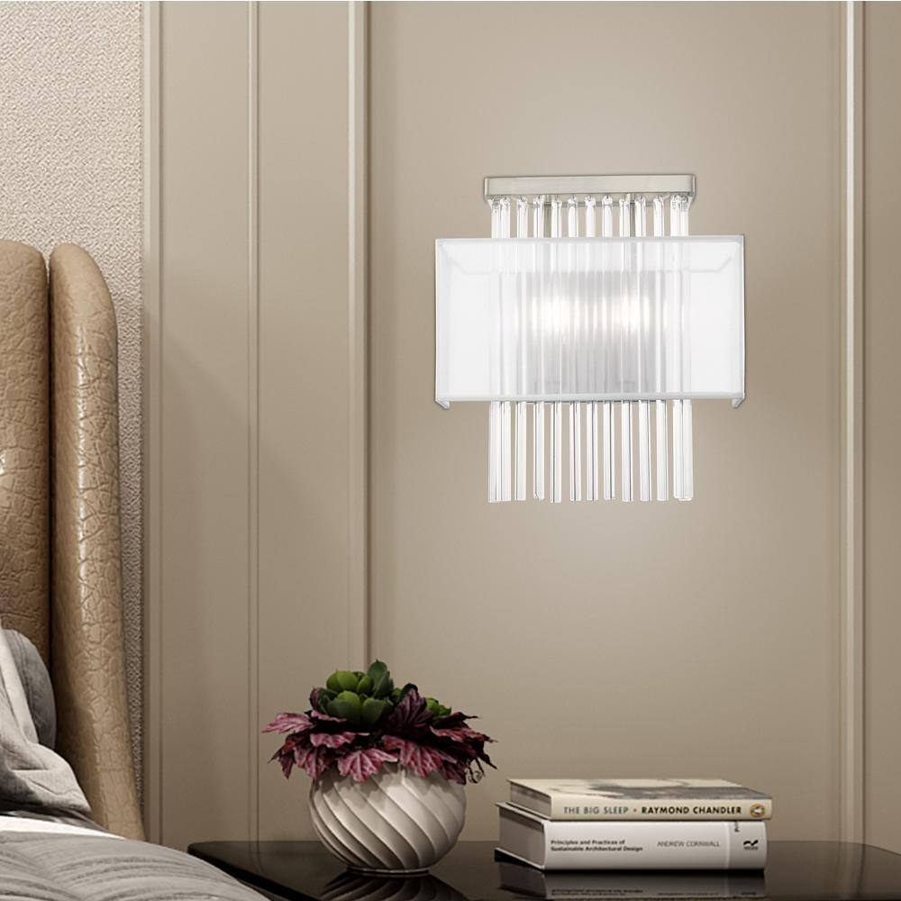Alexis Brushed Nickel 2-Light ADA Compliant Wall Sconce