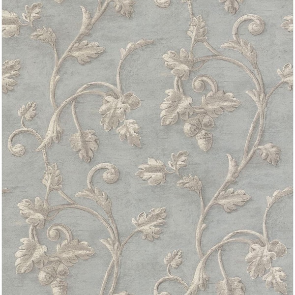 Brewster 8 in. W x 10 in. H Scroll Print Wallpaper Sample-DISCONTINUED