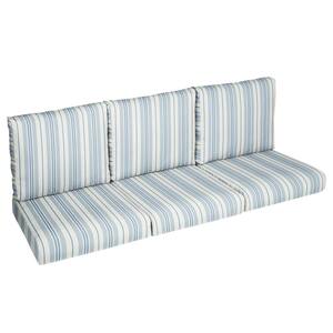 Sorra Home 23 in. x 23.5 x 5 in. (6-Piece) Deep Seating Outdoor Couch Cushion in Wellfleet Sea