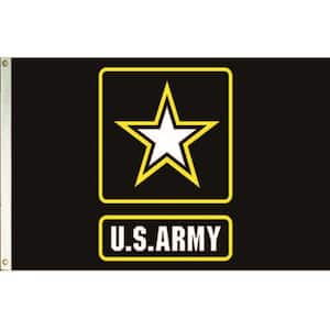 3 ft. x 5 ft. Nylon U.S. Army Star Logo Armed Forces Flag