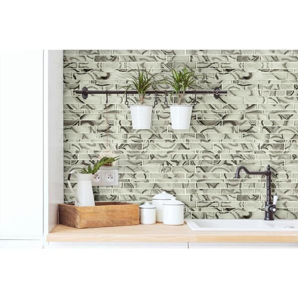 Super Nova Interlocking 12 in. x 12 in. x 0.31 in. Glass Mesh-Mounted Mosaic Wall Tile (10 sq. ft./Case)