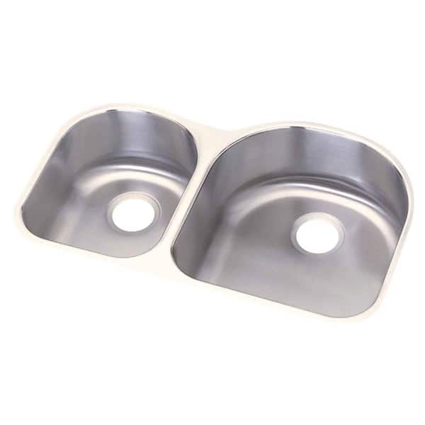 Revere Undermount Stainless Steel 31 in. Double Bowl Kitchen Sink