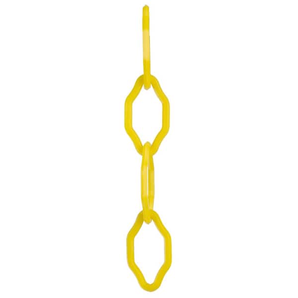 Mr. Chain 2 in. x 25 ft. Gothic Plastic Chain in Yellow