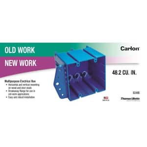 2-Gang 47 cu. in. PVC New/Old Work Electrical Box