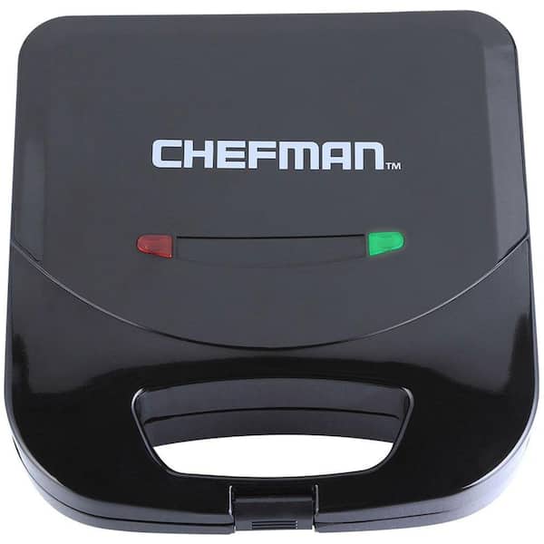 Chefman Dual Sandwich Maker in Black