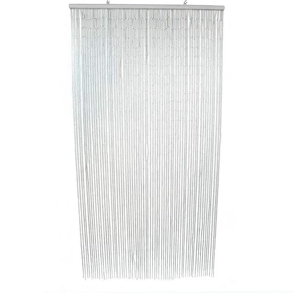 EVIDECO French home goods White Solid Sheer Curtain - 35 in. W x 78 in. L