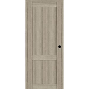 2-Panel Shaker 30 in. x 84 in. Left-Hand Shambor Composite Solid Core DIY-Friendly Single Prehung Interior Door