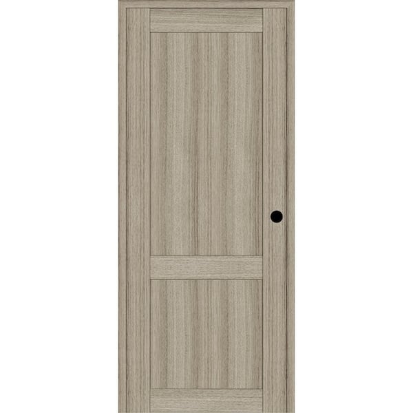 Belldinni 2-Panel Shaker 30 in. x 84 in. Left-Hand Shambor Composite Solid Core DIY-Friendly Single Prehung Interior Door
