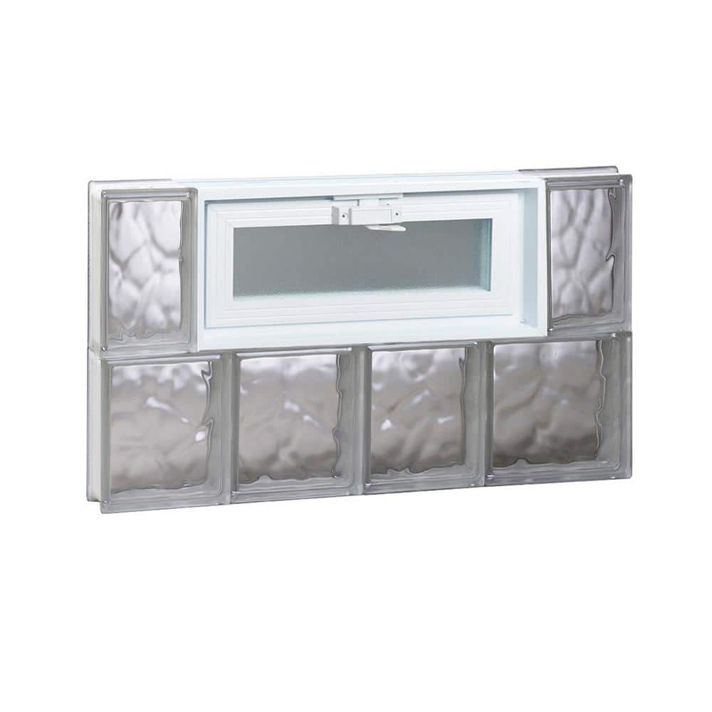 25 in. x 15.5 in. x 3.125 in. Frameless Wave Pattern Vented Glass Block Window price history on PriceWatchPro