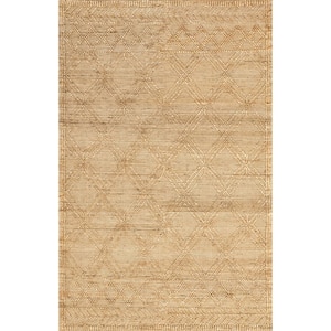 nuLOOM Hand Woven Drusilla Natural 5 ft. x 8 ft. Indoor Area Rug