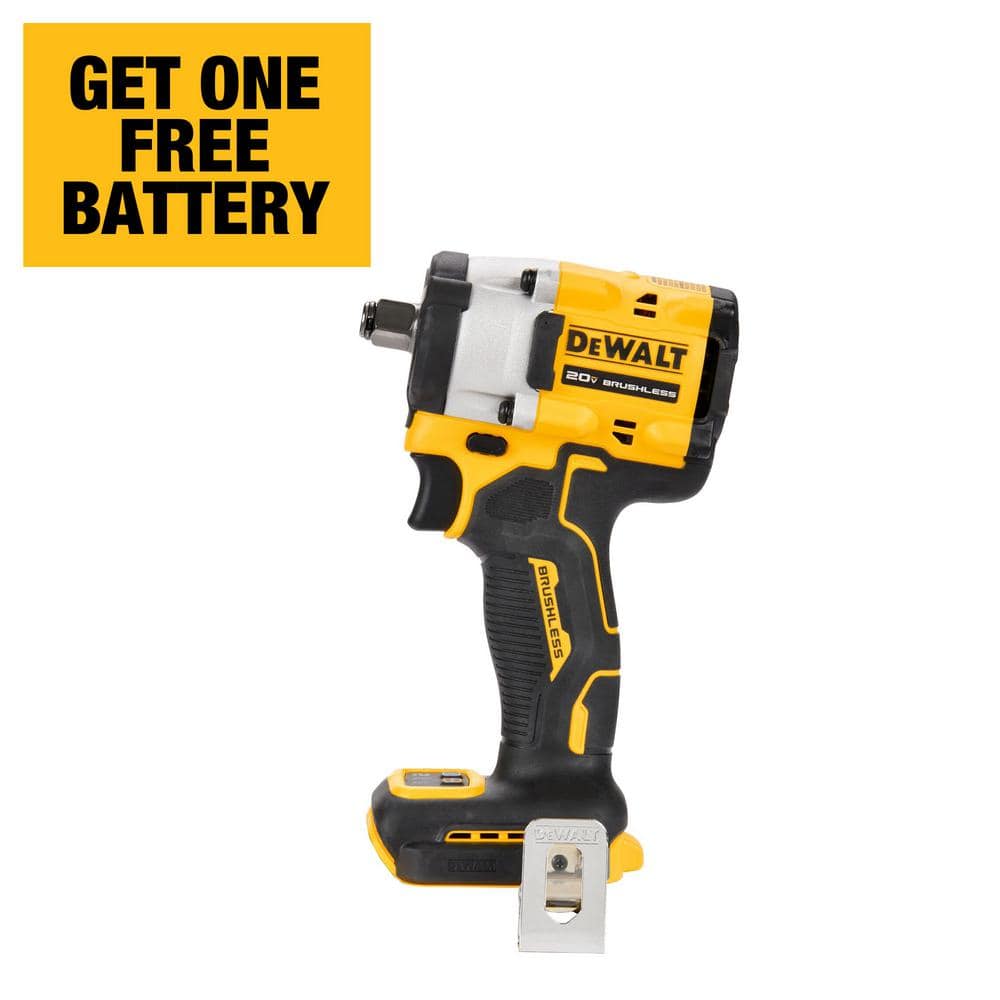 DeWalt 20V MAX XR Brushless Cordless 1/2 High Torque Impact Wrench with  Hog Ring Anvil (Tool Only) DCF961B