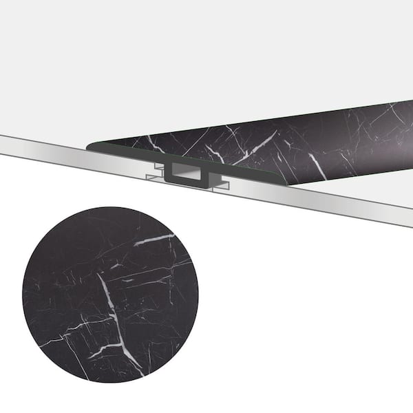 TerraCore Nero Marquina 1-3/4 in. W x 47-1/4 in. L x 0.27 in. T Vinyl Reducer Molding Trim
