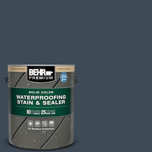1 gal. #SC-101 Atlantic Solid Color Waterproofing Exterior Wood Stain and Sealer