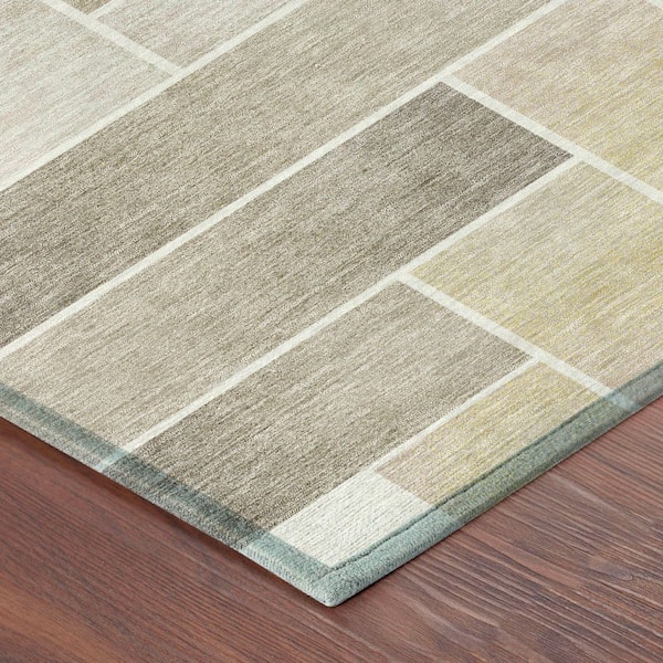 Chantille Machine Washable Indoor/Outdoor Abstract ACN2709 Ivory 2 ft. x 3 ft. Accent Rug