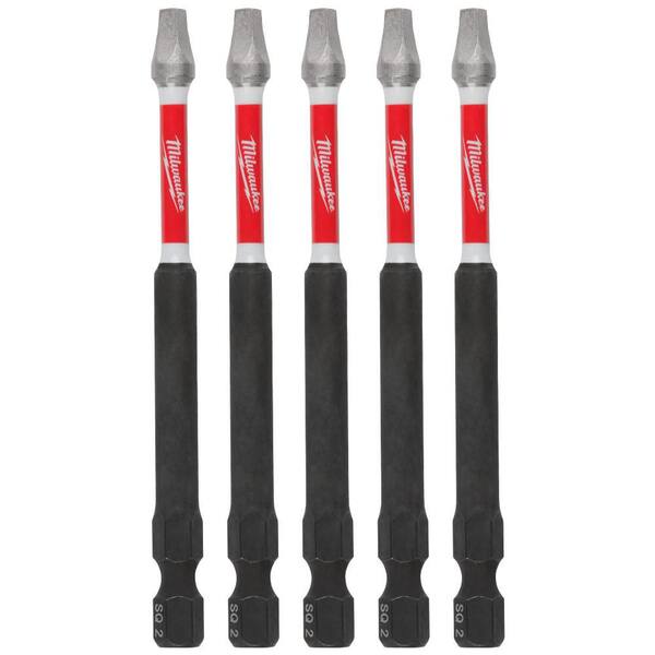 30-Pack #2 Square Driver Bits - 3" Magnetic Impact Screwdriver Bits SQ2