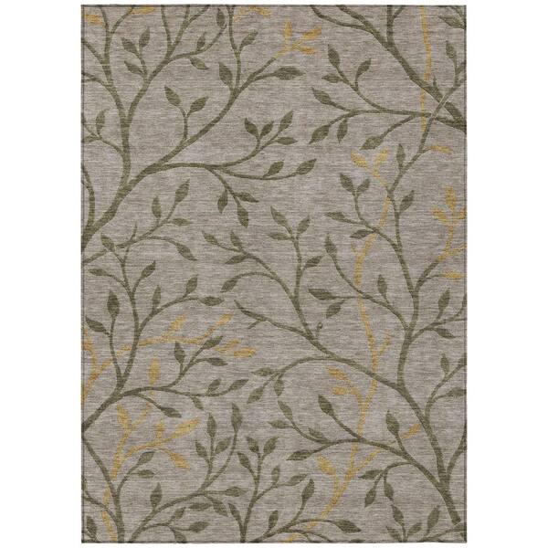 Chantille Machine Washable Indoor/Outdoor Abstract ACN3024 Taupe 5 ft. x 7 ft. 6 in. Area Rug